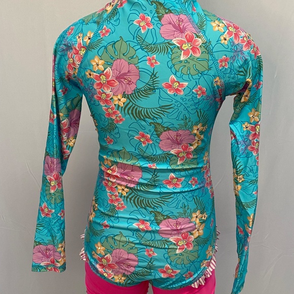 Ruffle Butts Long sleeve zip up swimsuit - Picture 6 of 7